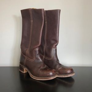 Genuine Frye knee high boots.